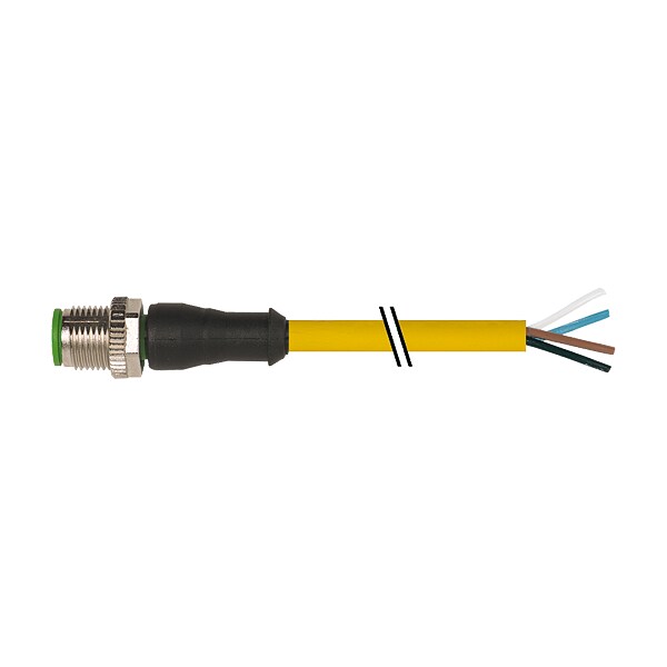 Murrelektronik M12 male 0 Degree with cable, PUR 5x0.34 gy UL/CSA 5m 7000-12021-0140150 - main